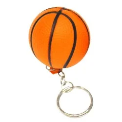 Porte-clés ballon de basket orange personnalisé