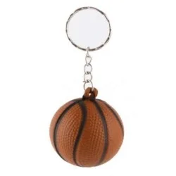 Porte-clés ballon de basket orange foncé personnalisé