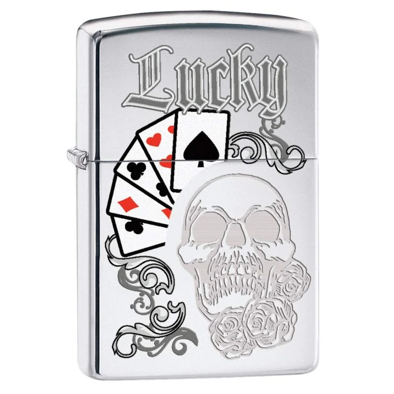 Zippo Grunge Lucky Skull