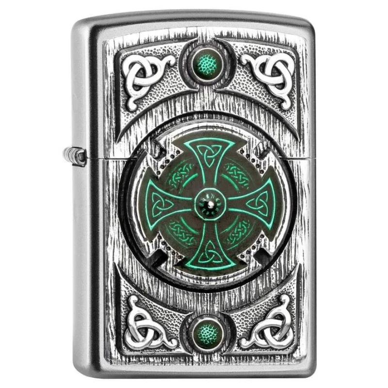 Zippo Celtic Green Cross