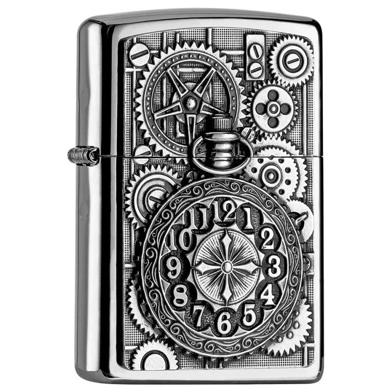 Zippo Pocket Watch And Gear Wheels