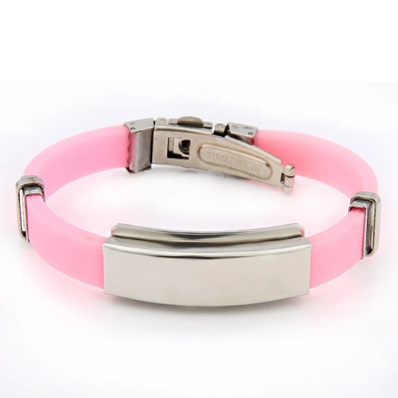 Bracelet gravé femme - rose