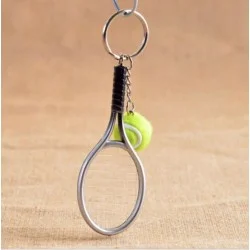Porte-clé personnalisé raquette de tennis