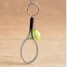 Porte-clé personnalisé raquette de tennis