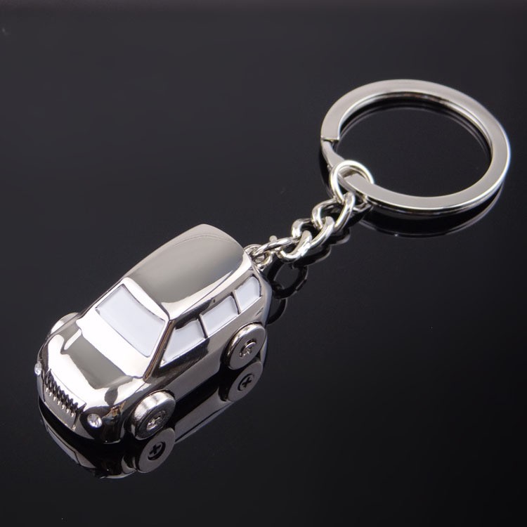 Porte-clés voiture métal personnalisé avec logo